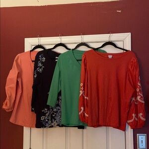 Chico’s 4 Top Bundle. Size XL